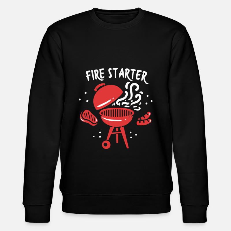 Fire Starter, Funny BBQ Cadeaux - Sweat bio CHANGER Stanley/Stella Unisexe - noir