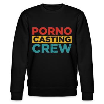 Porno Darsteller Casting - Stanley/Stella Unisex Bio-Sweatshirt CHANGER  - Schwarz - Vorne - Nik (191cm) & Marisol (170cm)