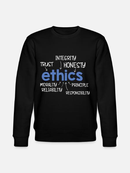Ethics Word Description - Stanley/Stella CHANGER Unisex Organic Sweatshirt - black