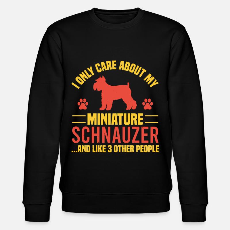 Schnauzer Miniature Schnauzer - Stanley/Stella CHANGER Unisex Organic Sweatshirt - black