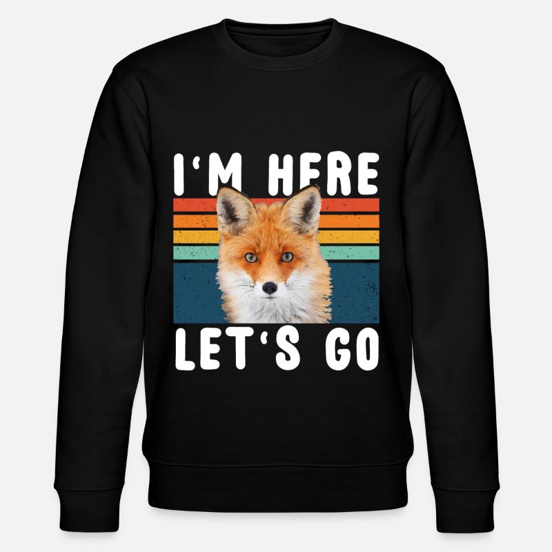 Fuchs - Stanley/Stella Unisex Bio-Sweatshirt CHANGER  - Schwarz