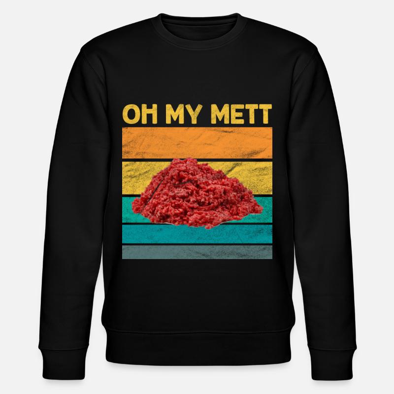 Mett Hackepeter Fleisch - Stanley/Stella Unisex Bio-Sweatshirt CHANGER  - Schwarz