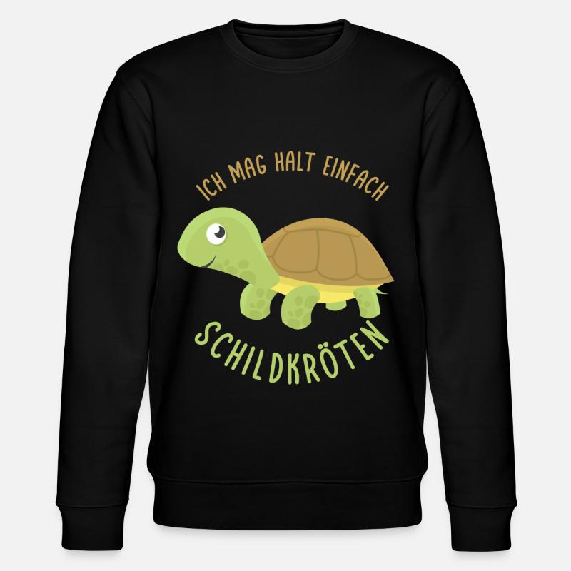 Schildkröten - Stanley/Stella Unisex Bio-Sweatshirt CHANGER  - Schwarz