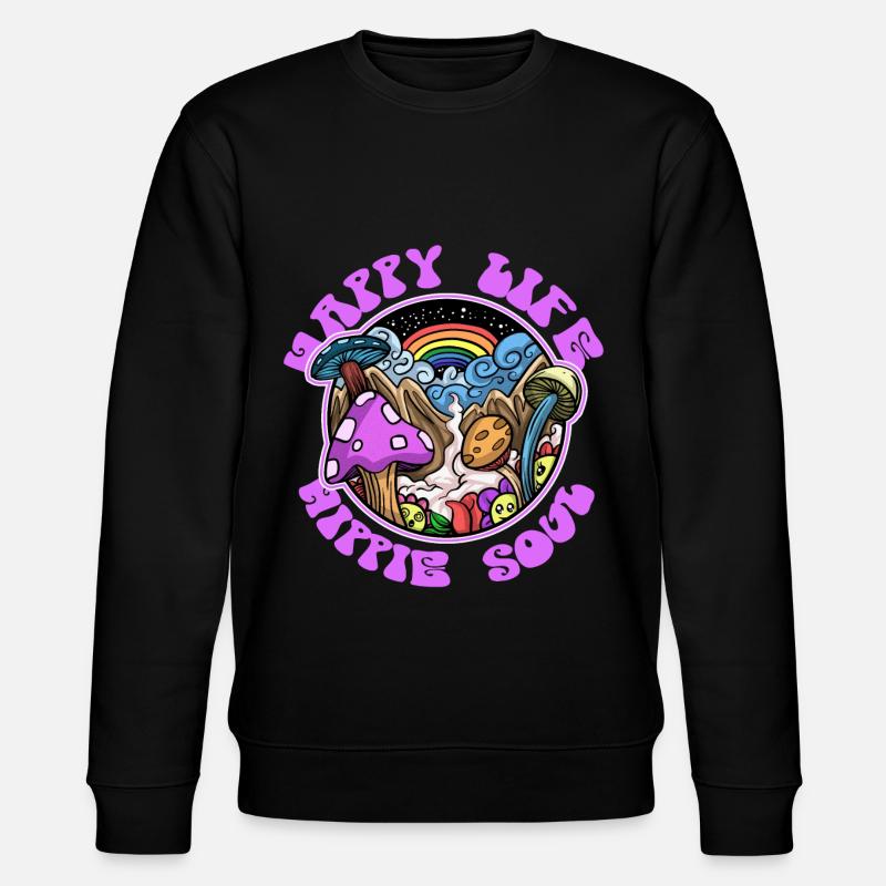 Hippie - Stanley/Stella Unisex Bio-Sweatshirt CHANGER  - Schwarz
