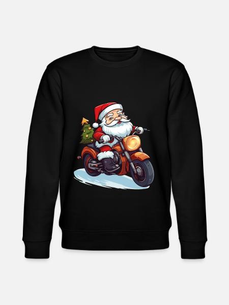 Julemanden motorcykel solbriller jul - Stanley/Stella økologisk unisex-sweatshirt CHANGER  - sort