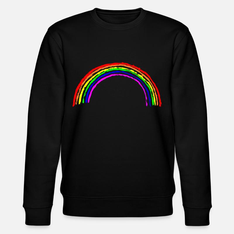 Rainbow - Stanley/Stella CHANGER Unisex Organic Sweatshirt - black