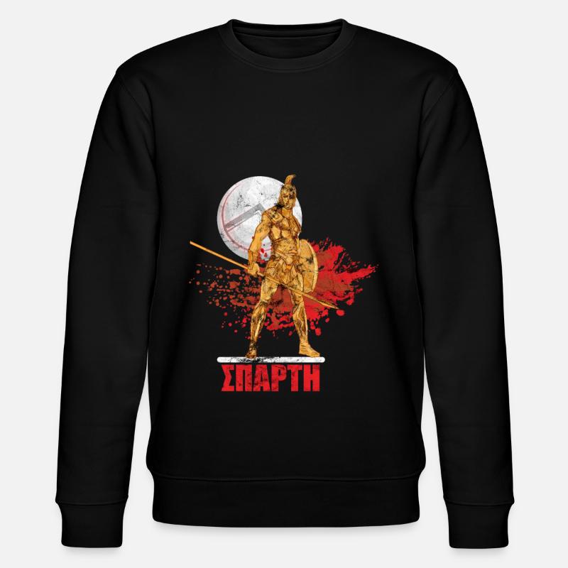 Sparta Krieger Lambda Schild - Stanley/Stella Unisex Bio-Sweatshirt CHANGER  - Schwarz
