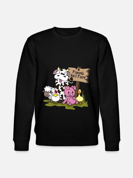 Animal Welfare Gift Vegan Vegetarian Vegetarian Vegan - Stanley/Stella CHANGER Unisex Organic Sweatshirt - black