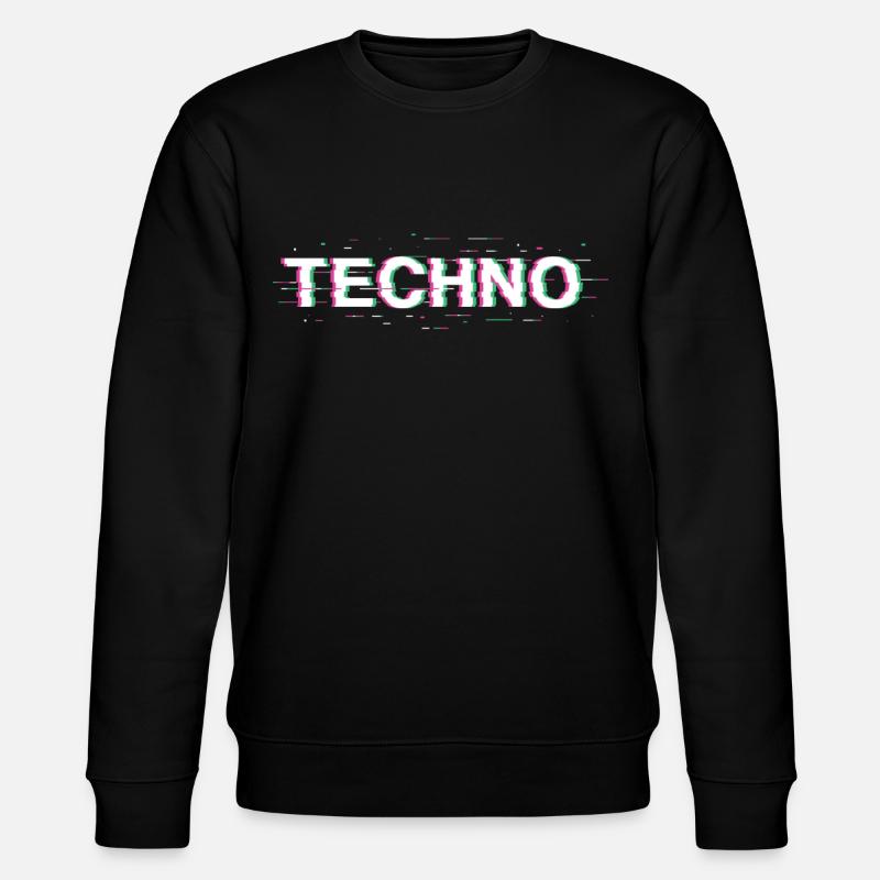Techno 3D Rave Festival - Stanley/Stella CHANGER Unisex Organic Sweatshirt - black