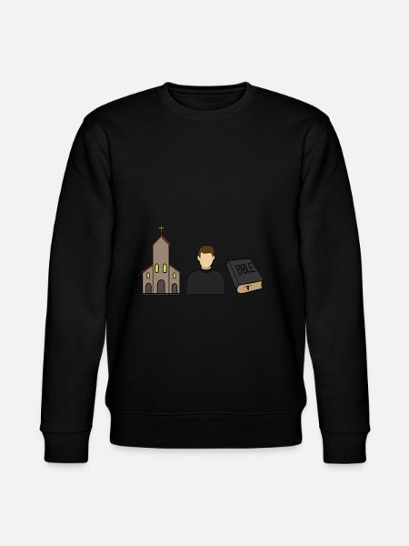 Katholik katholisch Priester Kirche Christ - Stanley/Stella Unisex Bio-Sweatshirt CHANGER  - Schwarz