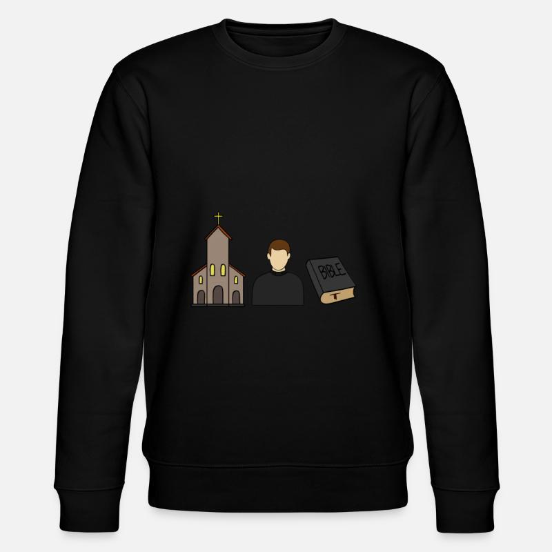 Catholique catholique prêtre Église chrétienne - Sweat bio CHANGER Stanley/Stella Unisexe - noir