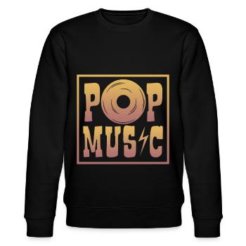 Pop Music Frau, Kpop, Vietnam, Anime, music, Kind - Stanley/Stella Unisex Bio-Sweatshirt CHANGER  - Schwarz - Vorne - Nik (191cm) & Marisol (170cm)