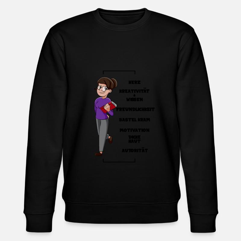 Enseignante Enseignante maternelle éducatrice - Sweat bio CHANGER Stanley/Stella Unisexe - noir
