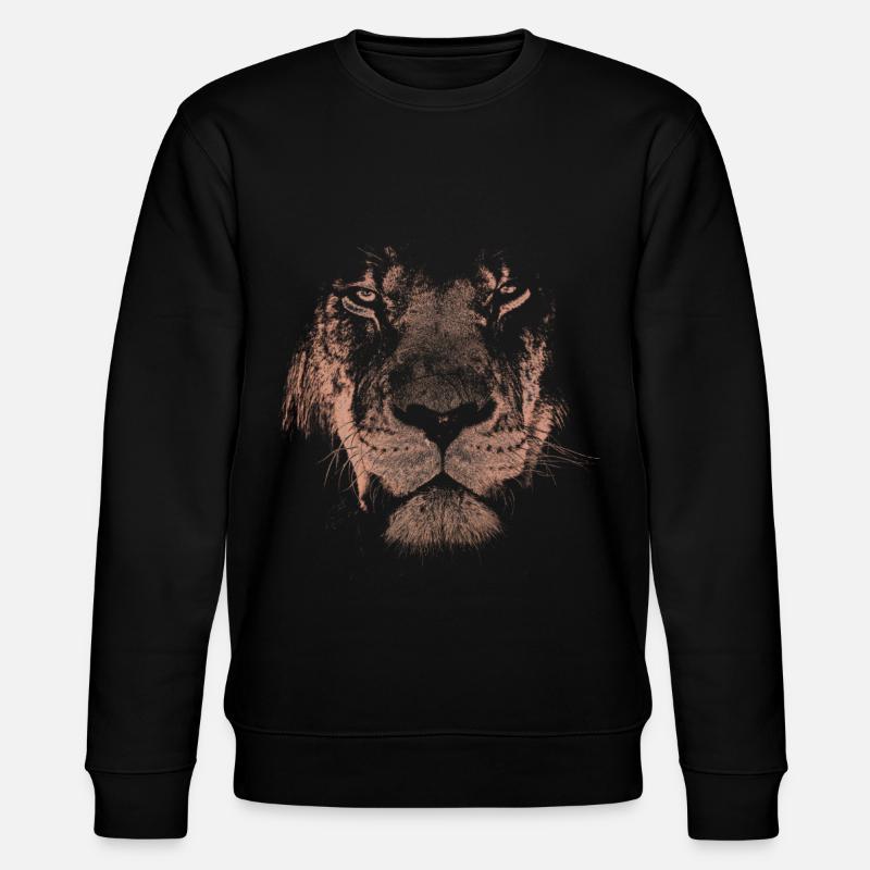 Löwe - Stanley/Stella Unisex Bio-Sweatshirt CHANGER - Schwarz