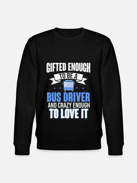 bus driver - Stanley/Stella CHANGER Unisex Organic Sweatshirt - black