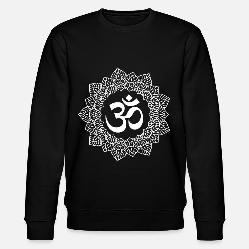 Yogi, Prana Mandala Om - Stanley/Stella CHANGER Unisex Organic Sweatshirt - black