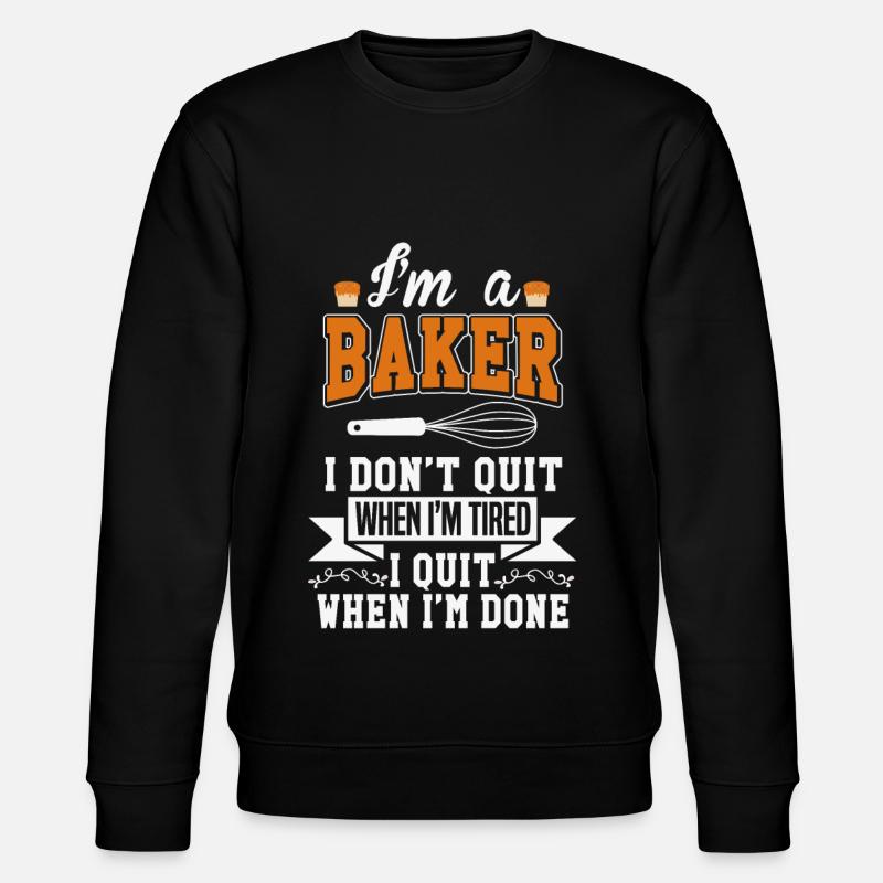 Bäcker - Stanley/Stella Unisex Bio-Sweatshirt CHANGER  - Schwarz