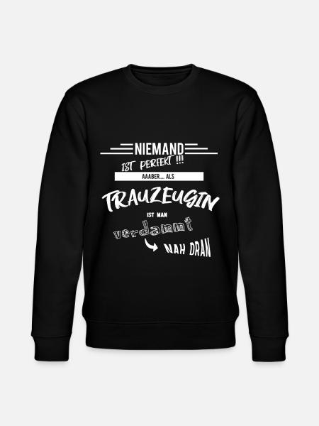 trauzeugin - Stanley/Stella Unisex Bio-Sweatshirt CHANGER - Schwarz