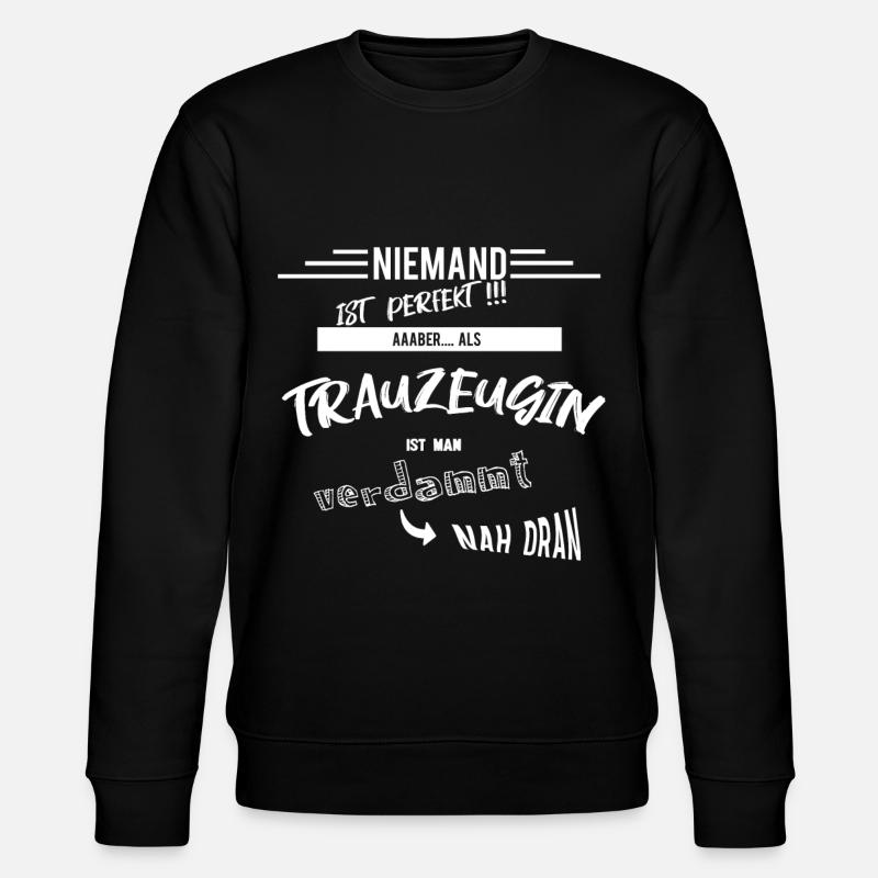 trauzeugin - Stanley/Stella Unisex Bio-Sweatshirt CHANGER - Schwarz