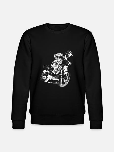 motorcross geschenk - Stanley/Stella Unisex Bio-Sweatshirt CHANGER - Schwarz