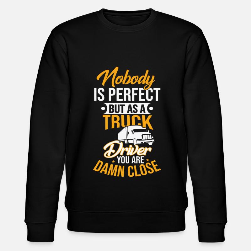 Fernfahrer perfekt - Stanley/Stella Unisex Bio-Sweatshirt CHANGER  - Schwarz