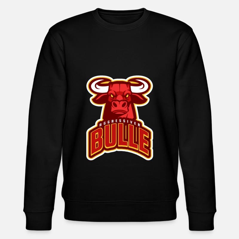 Aggressiver Bulle - Cooles Logo - Stanley/Stella Unisex Bio-Sweatshirt CHANGER - Schwarz