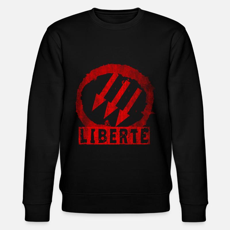 ANTIFA LIBERTÉ LIBERTÉ - Sweat bio CHANGER Stanley/Stella Unisexe - noir