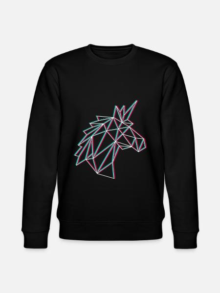 Einhorn Verbuggt - Stanley/Stella Unisex Bio-Sweatshirt CHANGER - Schwarz