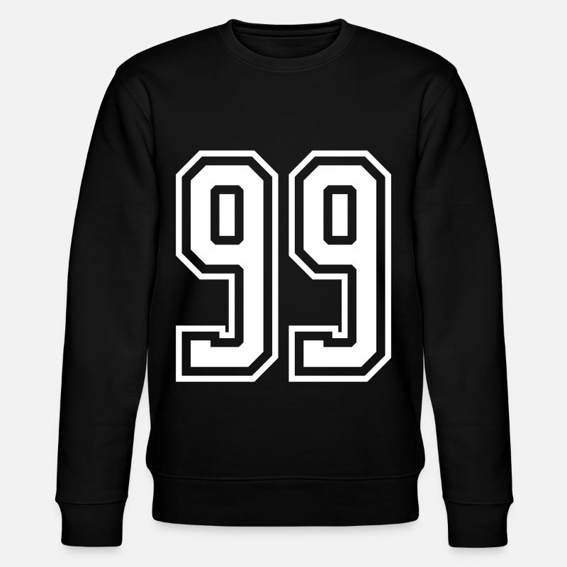 99 Number number - Stanley/Stella CHANGER Unisex Organic Sweatshirt - black