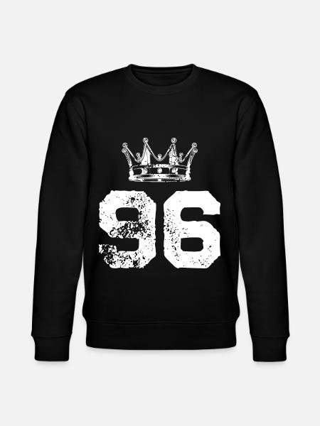 96 Number crown - Stanley/Stella CHANGER Unisex Organic Sweatshirt - black