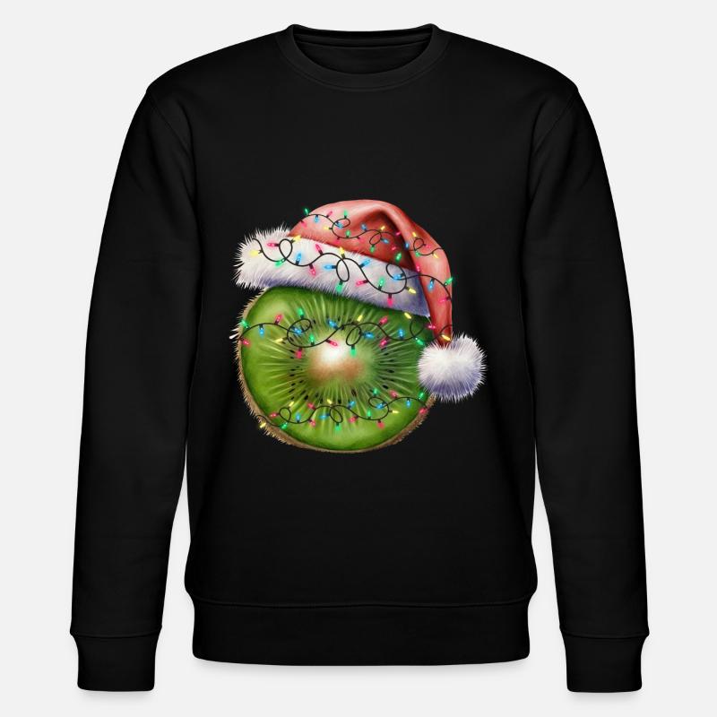 christmas Kiwi - Stanley/Stella Unisex Bio-Sweatshirt CHANGER  - Schwarz