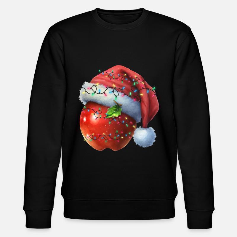 Christmas red apple - Stanley/Stella CHANGER Unisex Organic Sweatshirt - black