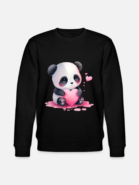 Panda Cadeau Saint-Valentin - Sweat bio CHANGER Stanley/Stella Unisexe - noir