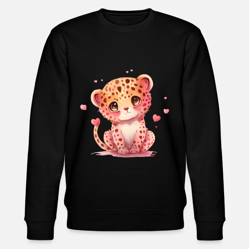 Léopard Cadeau de Saint-Valentin - Sweat bio CHANGER Stanley/Stella Unisexe - noir