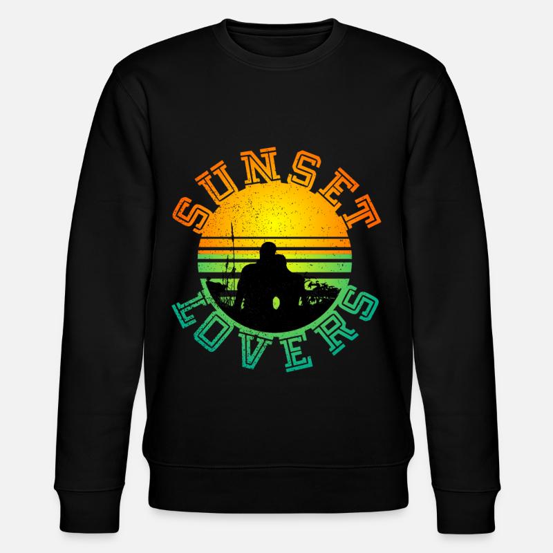 Sunset 3 - Stanley/Stella CHANGER Unisex Organic Sweatshirt - black
