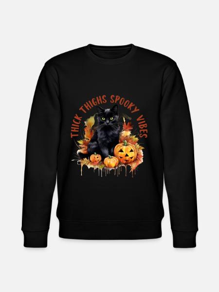 Halloween Pumpkin Horror - Stanley/Stella CHANGER Unisex Organic Sweatshirt - black