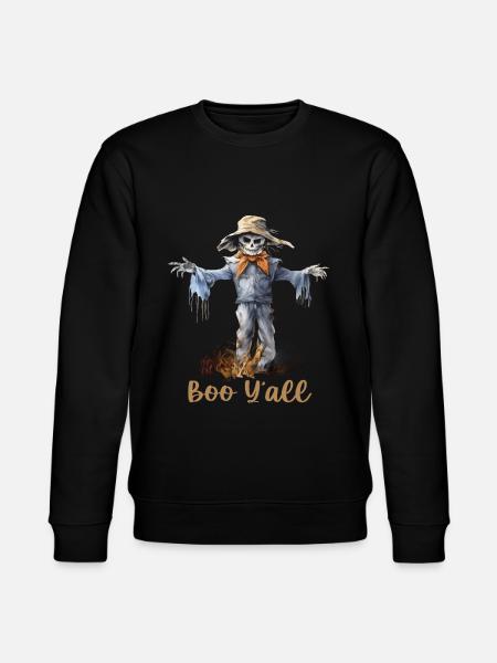 Halloween Pumpkin Horror - Stanley/Stella CHANGER Unisex Organic Sweatshirt - black