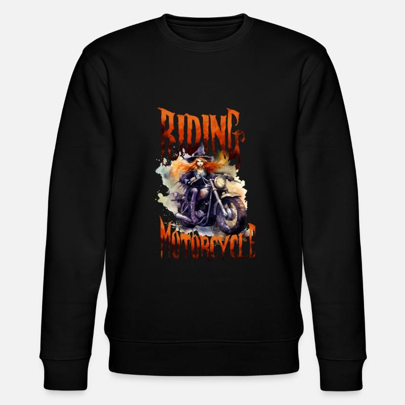 Halloween Pumpkin Horror - Stanley/Stella CHANGER Unisex Organic Sweatshirt - black