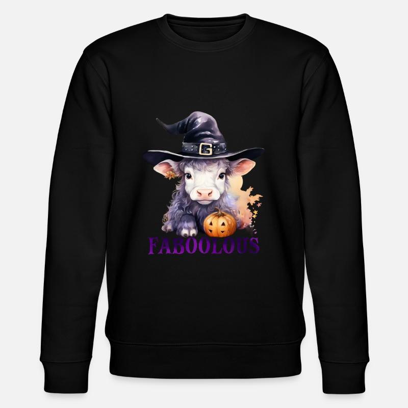 Halloween Kürbis Horror - Stanley/Stella Unisex Bio-Sweatshirt CHANGER - Schwarz