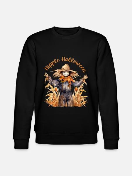 Halloween Kürbis Horror - Stanley/Stella Unisex Bio-Sweatshirt CHANGER - Schwarz