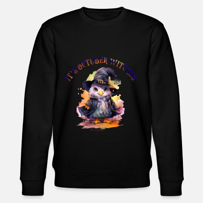 Halloween Kürbis Horror - Stanley/Stella Unisex Bio-Sweatshirt CHANGER  - Schwarz