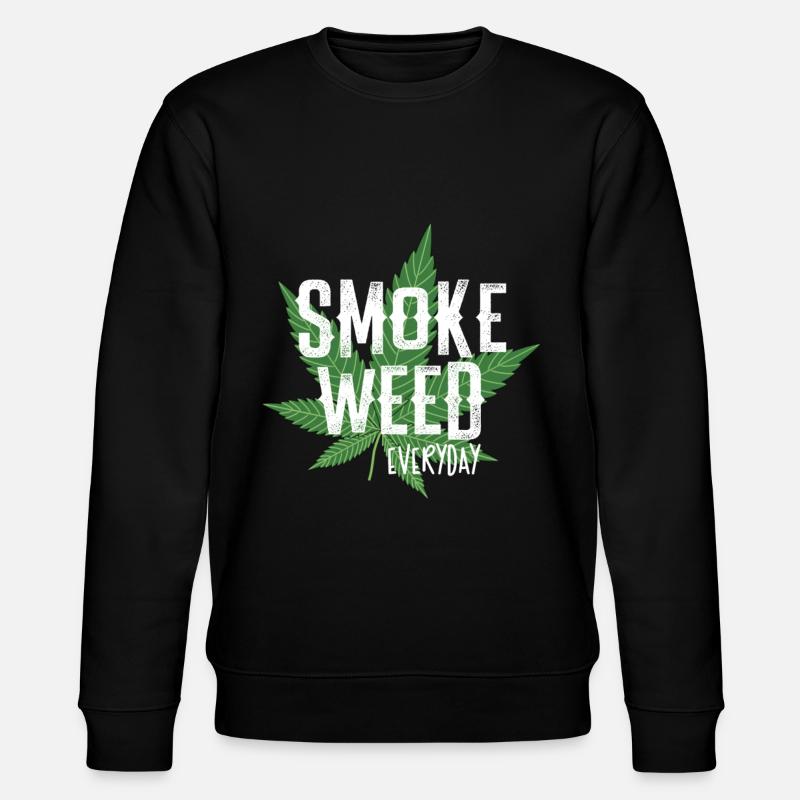 Smoke Weed Everyday - Stanley/Stella CHANGER Unisex Organic Sweatshirt - black