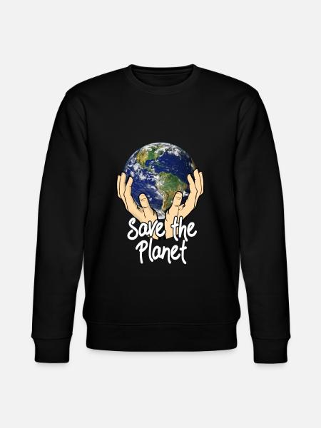Save The Planet - Stanley/Stella CHANGER Unisex Organic Sweatshirt - black