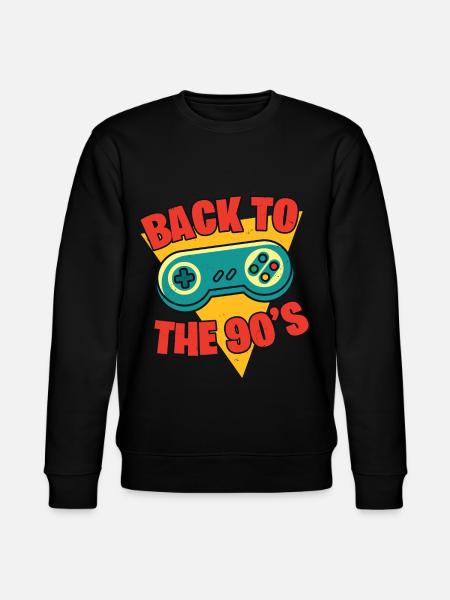 90s 90s - Stanley/Stella CHANGER Unisex Organic Sweatshirt - black