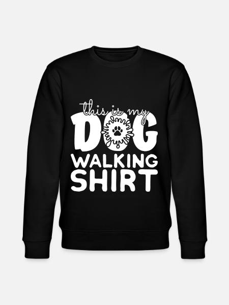 Walking your dog - Stanley/Stella CHANGER Unisex Organic Sweatshirt - black