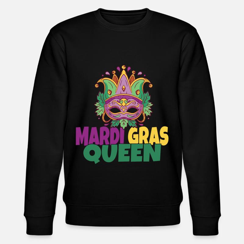 Mardi Gras Queen - Stanley/Stella Unisex Bio-Sweatshirt CHANGER  - Schwarz