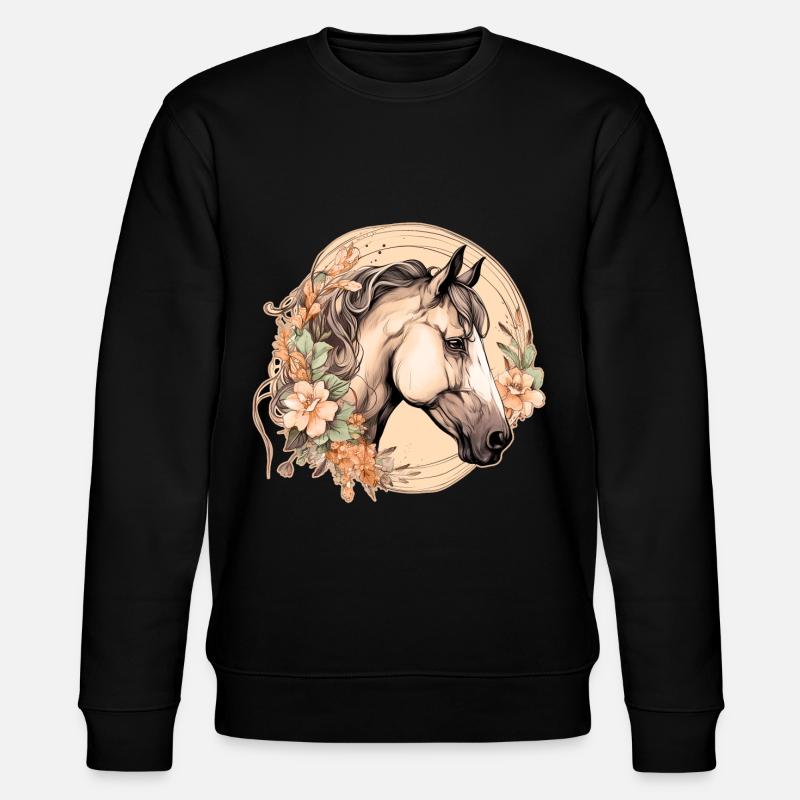 Cheval Boho - Sweat bio CHANGER Stanley/Stella Unisexe - noir