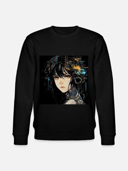 Anime Eyes Digital - Stanley/Stella CHANGER Unisex Organic Sweatshirt - black