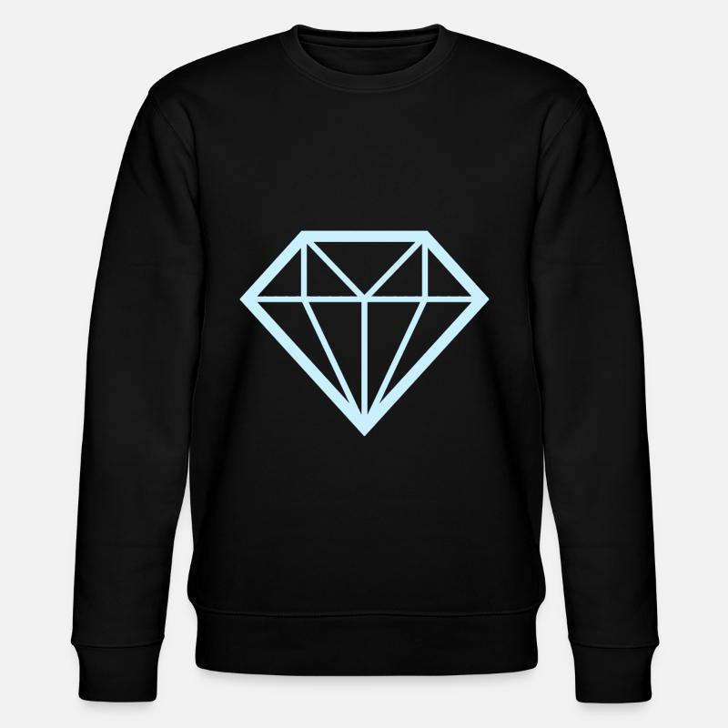 Linie geometrii diamentu - Ekologiczna bluza unisex Stanley/Stella CHANGER - czarny
