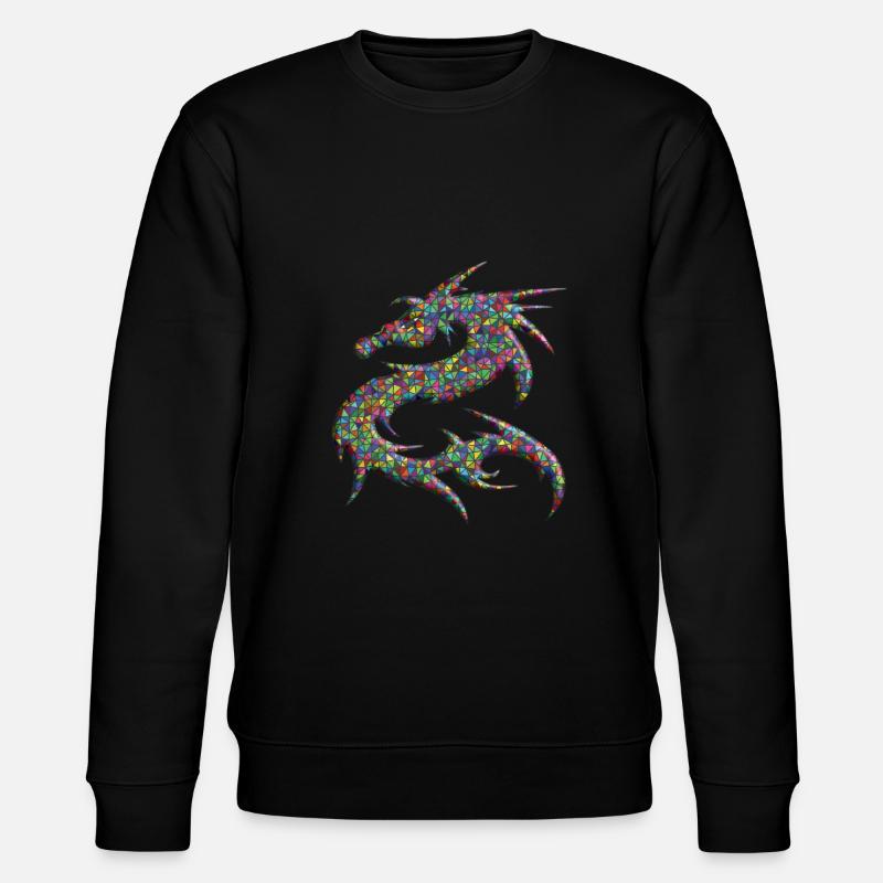 Drache Drachen - Stanley/Stella Unisex Bio-Sweatshirt CHANGER  - Schwarz